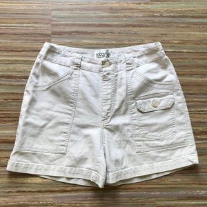 Jessica Sport Women's Utility Cargo Shorts Vintage Y2K Stone Off-White